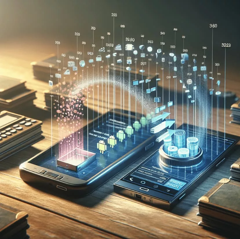 Data transfers in bits and bytes from one device to another